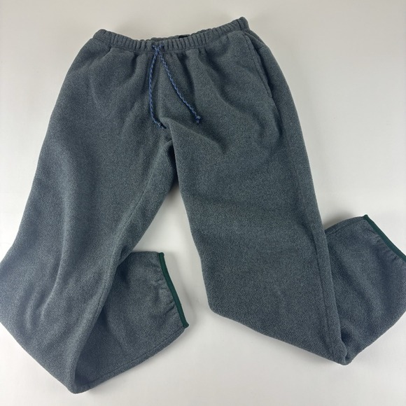 Patagonia Synchilla Snap Pants Mens Small Gray Fleece Pocket Lounge Retro Jogger - Picture 1 of 10